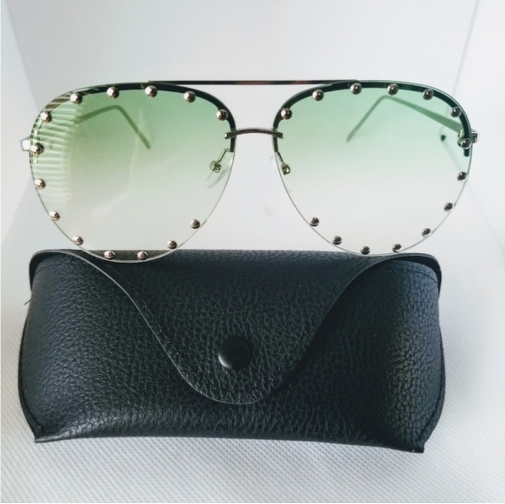 Luxury Retro Metal Sunglasses Hight Definition